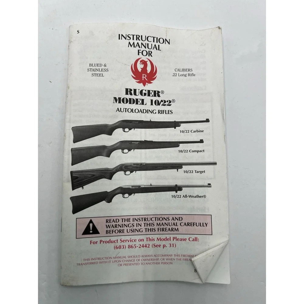 Vintage Remington 700 710 715 770 673 & Ruger 10/22 Rifle Owner Manuals Lot